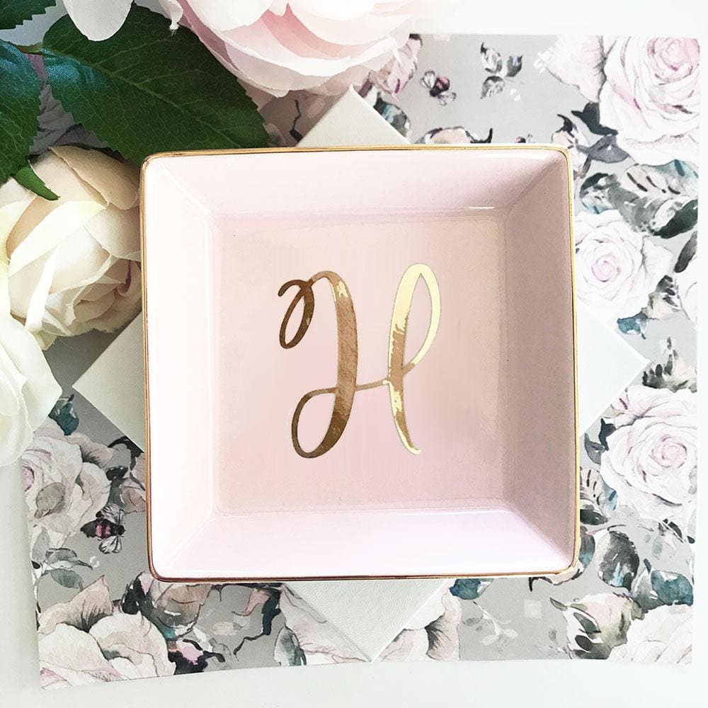 Custom Ring Dish Monogram Jewelry Dish Monogram Ring Dish 