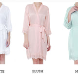 Personalized Floral Bride Robe - robe Bridal Robes |