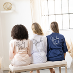 Personalized Bridesmaid Robe Satin Lace - robe Shop For