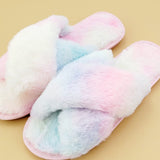 Grey Fluffy Slippers