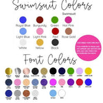 Retro Babe Bachelorette Swimsuits Bachelorette Bathing 