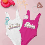 Retro Babe Bachelorette Swimsuits Bachelorette Bathing 
