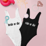 Ride or Die Bachelorette Swimsuits Bride Swimsuits Bride 