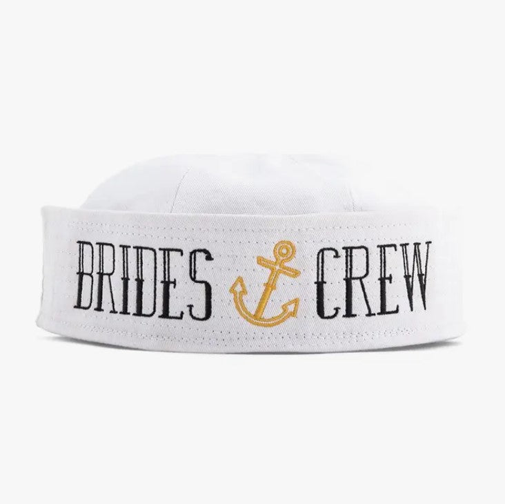 personalize Nautical sailor hat, captain hat, bride hat, mate of