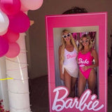 Barbie bachelorette party swimsuits hot pink