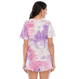 Purple Tie Dye Bachelorette Party Pajamas
