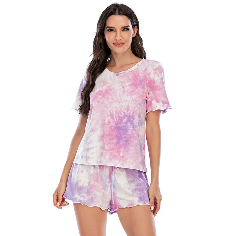 Ladies tie dye pyjamas discount
