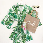 Tropical bridesmaid robe - robe Tropical bridesmaid