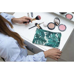 Tropical Palm Leaf Makeup Bag - makeup bag