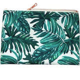 Tropical Palm Leaf Makeup Bag - makeup bag