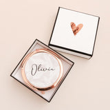 Palm Print Compact Mirror