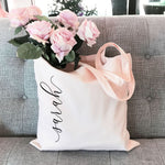 Vertical Text Tote Bags - bag