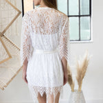 White Lace Bridal robe