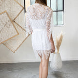 White Lace Bridal robe