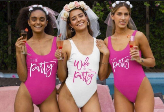 Wife of the Party Bachelorette Party Swimsuit - Swimsuit