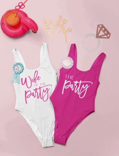 Wife of the Party Bachelorette Party Swimsuit - Swimsuit